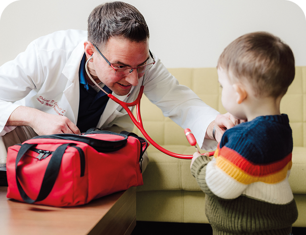 Nurse with a child