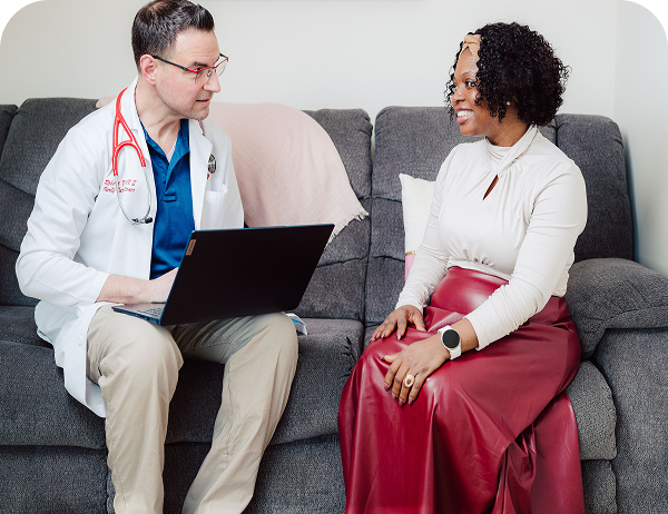 Life doctor and patient