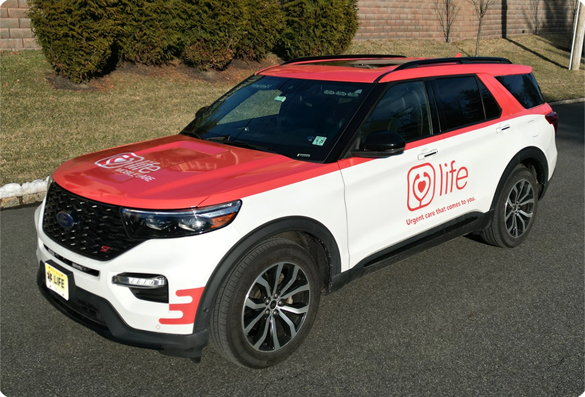 Life Medical urgent care vehicle providing mobile services in New Jersey